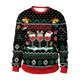 thumbnail image 3 of Suéteres navideños para hombre, suéteres navideños con renos, estampado 3D, cuello redondo, ropa para parejas, sudaderas para fiestas navideñas, 3 of 5