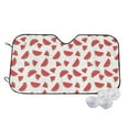 thumbnail image 2 of Lsque Hand Drawn Watermelon Car Windshield Sun Shade | Accordion Folding Style Auto Shade for Car Truck SUV Van | Blocks UV Rays Sun Visor Protector | Medium, 2 of 7