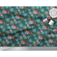 thumbnail image 2 of Soimoi Polyester Crepe Fabric Leaves,Floral & Macaw Parrot Bird Decor Fabric Printed Yard 42 Inch Wide, 2 of 3