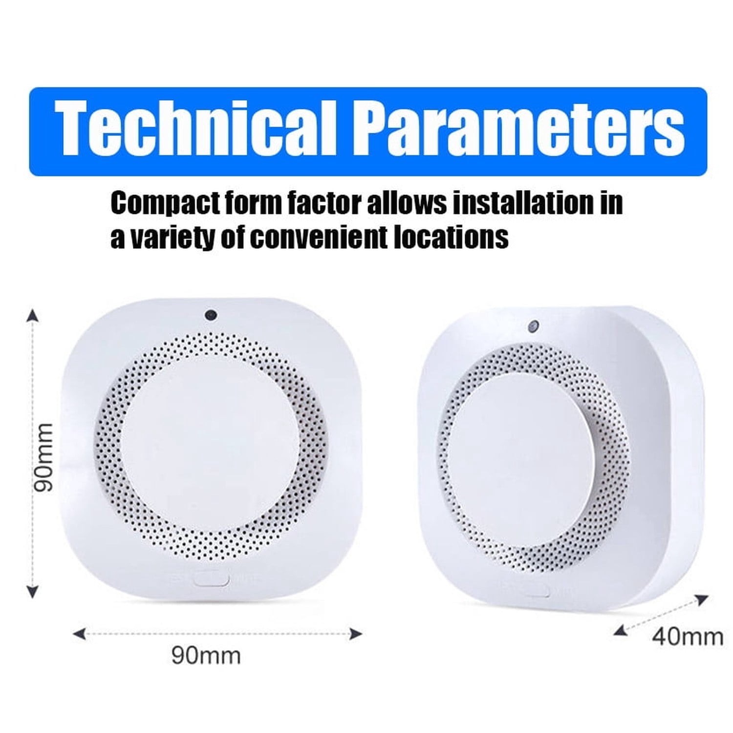 4PCS Photoelectric Wireless Smoke Detector Fire Alarm Detector Smart Smoke Alarm