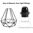 thumbnail image 4 of RisingPro Abat-Jour en Cage Métallique Vintage Support de Suspension Industrielle Garde-Lampe, 4 of 7