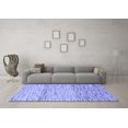 thumbnail image 3 of Ahgly Company Machine Washable Indoor Rectangle Abstract Blue Modern Area Rugs, 6' x 9', 3 of 4