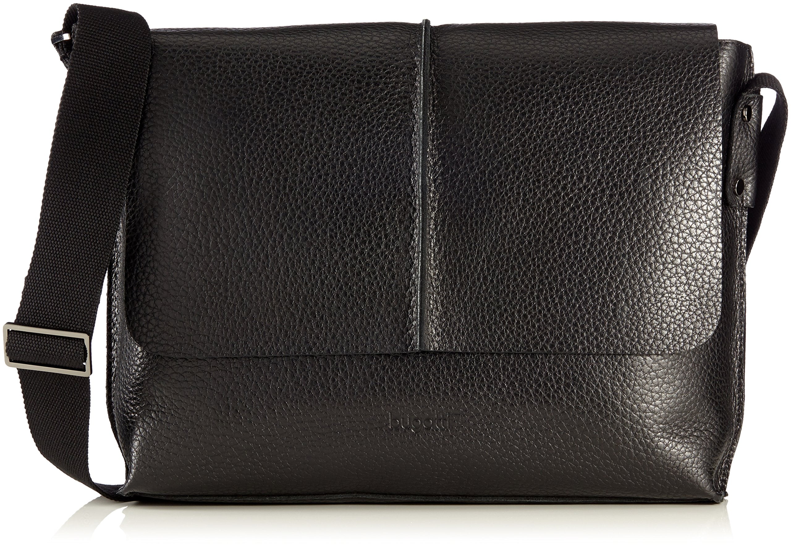 bugatti leather messenger bag