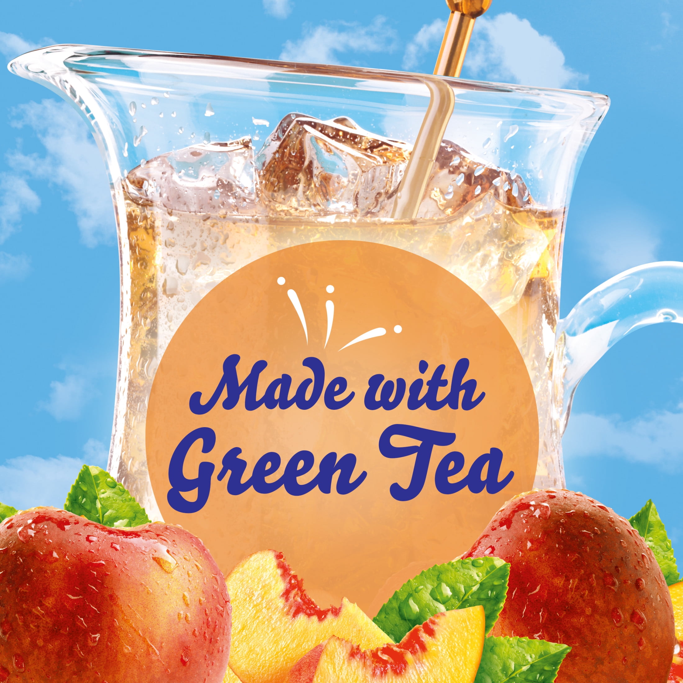 (12 pack) Crystal Light Drink Mix, 72 Pitcher Packets, for Flavorful Hydration and Shareable Refreshment, Artificially Flavored Peach Iced Tea, Made with Black Tea, 1.5 oz each