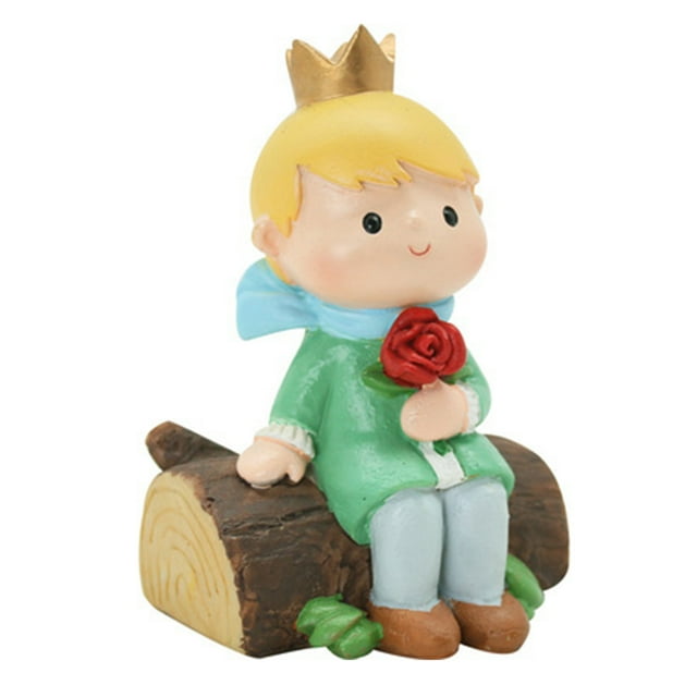 CARTTOU Cartoon Little Prince Decoration Resin Cake Decoration Crafts Car Interior Decorations Furniture Decoration