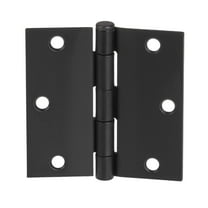 Ilyapa 18 Pack Black Door Hinges for Doors, 3.5 x 3.5 Inch Matte Black Interior Door Hinges, 3 1/2 Inch with Square Corners