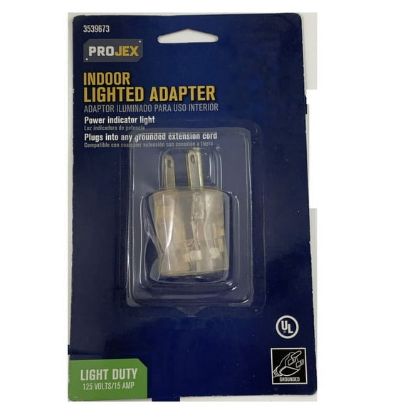 Projex 45A/16Prj Grounded 1 Outlets Adapter W/Light