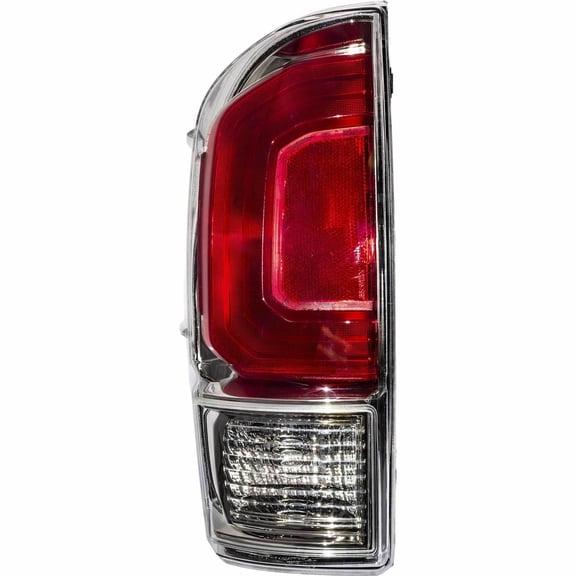 Brock Tail Light for 2016-2019 Tacoma Limited Chrome Bezel-Clear Back-Up Light Lens Left 8156004190