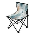 thumbnail image 2 of 600D Oxford Camping Chair Portable Foldable Chair Supports 220 lbs for Picnic, Fishing, Backpacking Watercolor Ink Splashes Pattern, 2 of 8
