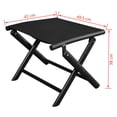 thumbnail image 3 of vidaXL Folding Footstool Black Aluminum and Textilene, 3 of 5