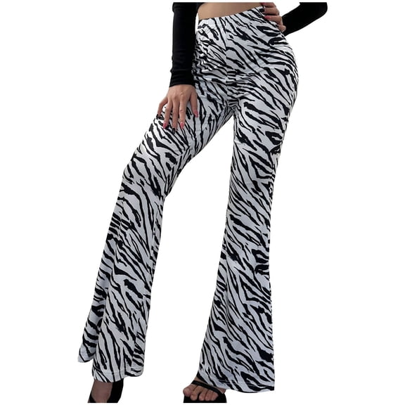 Iyufng Yoga Pants for Women,Yoga Leggings Plus Size,Printed Elastic Waist Flared Pants Thin Sexy Slim Pants for Women,Leggings for Women