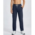 thumbnail image 2 of Real Essentials 3 Pack: Boys' French Terry Open Bottom Sweatpants Sweats for School Kids Teens with Pockets (Size 4-18), 2 of 6
