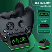 ESYWEN Controller Charger for Xbox One, Xbox Controller Charging Station with 2 x 4800mWh Rechargeable Battery Packs for Xbox Series X/S/One X/S/Elite,Xbox Accessories