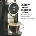 thumbnail image 4 of Hamilton Beach Espresso Machine, Compatible with Nespresso Original Capsules, Black with Chrome Accents, 4 of 8