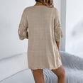 thumbnail image 6 of Ynynloco Women's Crochet Lightweight Cardigan Short Sleeve Boho Kimono Oversized Open Front Sweater Tops for Dress, 6 of 9