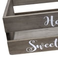 thumbnail image 3 of Mod Lighting and Decor 3 Piece Rustic Gray Large Wooden Rectangular Bathroom Set, 3 of 9