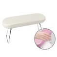 thumbnail image 3 of Reposabrazos de uñas acrílico para uñas, soporte de cuero de microfibra para uñas, almohada de mano para técnicas de uñas, salón de uñasBlanco, 3 of 5