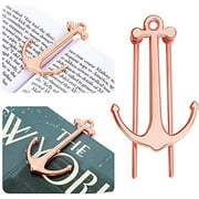Creative Anchor Bookmark for Reading Hands Free Metal Bookmark Page Holder Book Holder Students Teachers Graduation