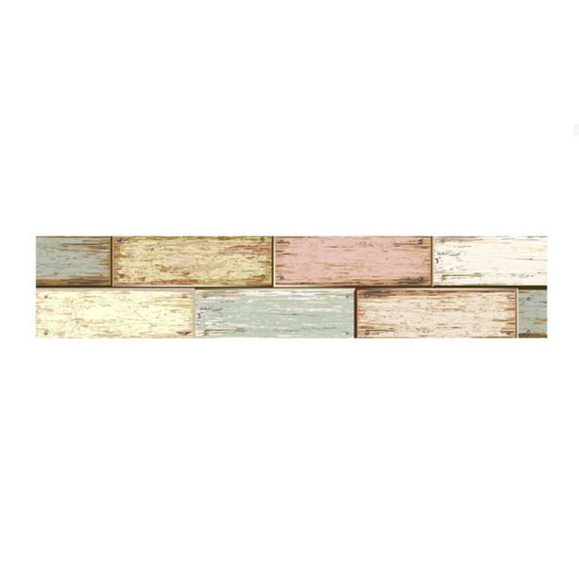 Yuarrent Papel de suelo de grano de madera autoadhesivo de 5M que cubre PVC película decorativa extraíble pegatina de papel tapiz Decoración del hogar No.09