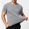 thumbnail image 5 of Plus Size 5Xl Men's Athletic Shirt Quick Dry T Shirts Gym Workout Short Sleeve Lightweight Breathable Tees Performance Running Shirts, 5 of 8