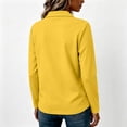 thumbnail image 4 of Polo Shirts For Women Three Buttons Long Sleeve Collared Golf Shirts Fall Relaxed Fit Breathable Tops Casual Lapel V Neck Business Blouses, 4 of 5