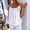 White, variant on Women's Summer Sleeveless Round Neck Solid Color Casual T-Shirt Top