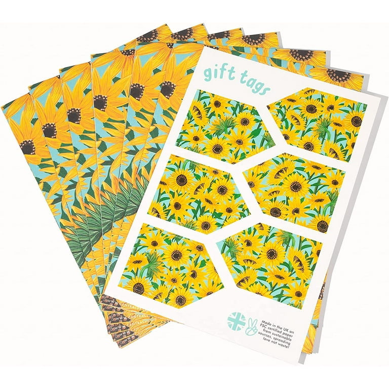Yellow Flowers Wrapping Paper sold by Watto Peach, SKU 24494906