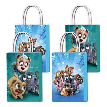 Cartoon Puppy Pattern Student Backpack – Playful Dog Paw Print with ...