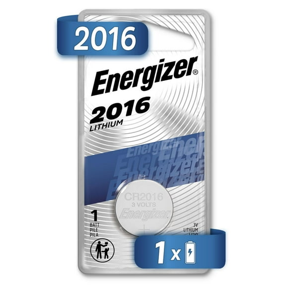 Pila Energizer Boton CR2016 3V Reloj Control Alarma Plateado ECR2016BP