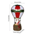 thumbnail image 3 of Bfogop LED Christmas Decorations Hot Air Balloon Fireplace Miniature Resin Ornaments Village Holiday Tabletop Decor Light Up Christmas Santa Claus Collectible Figurines Housewarming Gift, 3 of 5