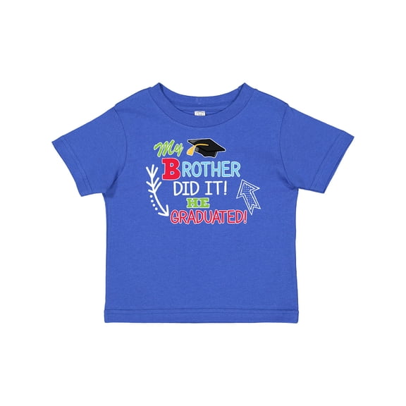 Inktastic My Brother Graduated with Cap and Arrows Boys Baby T-Shirt