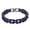 Black Purple, variant on BOOTOOL Men's Cycling Bracelet, Stainless Steel Motorcycle Chain Bracelet, 8.4 Inch