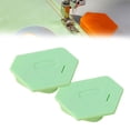 thumbnail image 3 of Riwesomey Medidor de costura ABS para máquina de coser, equipado con escalas para precisión, guía de costura, 2 uds. Artesanía verde 4*6.7*1cm, 3 of 6