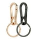 thumbnail image 1 of Llavero metálico Wikavanli con clip tipo mosquetón, dorado y negro, pack de 2, 1 of 6