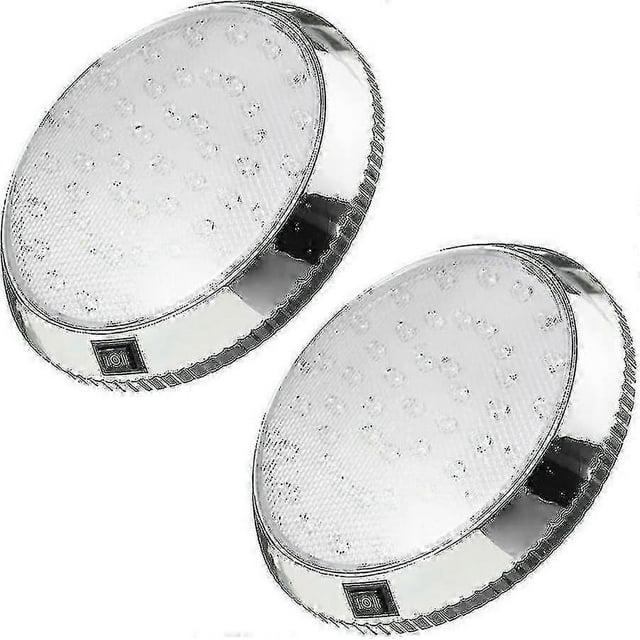 Luz interior para caravana, 2 luces LED de techo de 12 V, 46 LED, con interruptor de encendido/apagado, focos interiores p20241126479