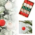 thumbnail image 3 of 15-Piece Christmas Ornaments Set - 3" Soft Hanging Balls for Xmas Tree, Holiday & Winter Wedding Decor, 3 of 8