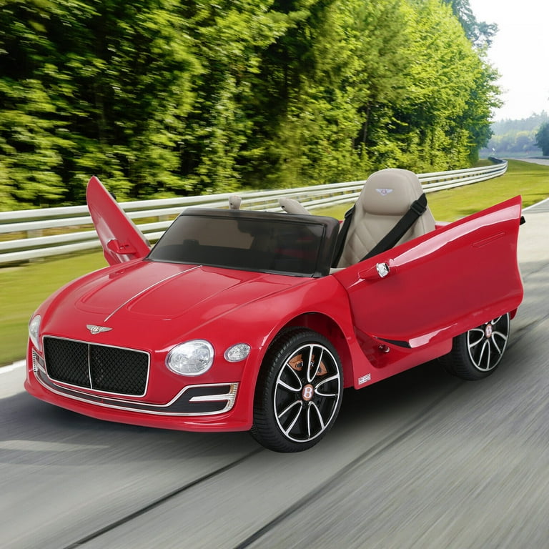 Kids Ride On Car, Red 12V BENTLEY Style Licensed Electric Ride On