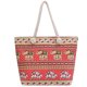 thumbnail image 1 of Bolso de playa Bolsos de playa Bolsos de mano para mujer Bolso de mano de lona bohemio a rayas para mujer con cierre de cremallera, utilitario, impermeable, estético Bolsos de playa, 1 of 6