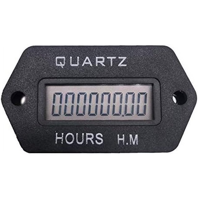 Contador horario digital LCD de 12-36 V, contador de temporizador acumulado, 999999,59 a presión, para vehículo, barco, camión, motocicleta para generador