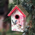 thumbnail image 2 of Standard Cottage Birdhouse - Cherry Blossom & Chickadee Print, 2 of 5