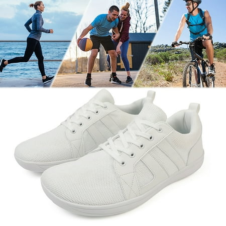 

SUNHUFA Barefoot Shoes Anti-Slip Minimalist Walking Shoes Women Men Shoes (White 45)