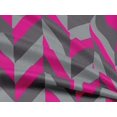 thumbnail image 4 of oneOone Rayon Fuschia Pink Fabric Stripes Craft Projects Decor Fabric Printed By The Yard 56 Inch Wide-XLK, 4 of 4