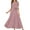 Pink, variant on Womens Maxi Dress, Women Round Neck Short Sleeve Beach Polka Dot Bage Long Dress, Plus Size Summer Casual Beach Party Long Dress Navy XL