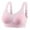 Pink, variant on Censtreet Middle Aged Elderly Comfortable Large Size Bras,without Steel Rings Breathable Underwear,Solid Color Front Button Style Bra