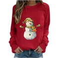 thumbnail image 2 of WXLWZYWL Oversized Sweatshirts for Women Long Sleeve Crewneck Pullover Xmas 3D Graphic Ugly Sweater Santa Shirts Funny Gifts, 2 of 4