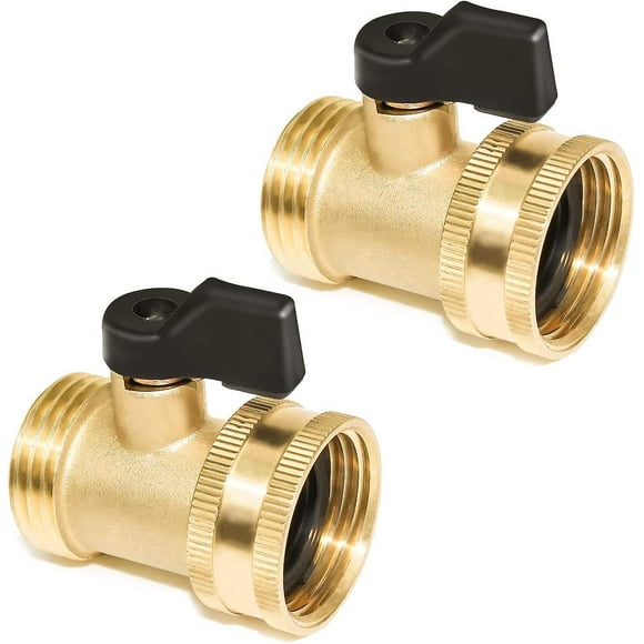 Brass Valve 3/4 Ball Valve Plug Valve With Handle For Garden Hose25mm (2 Piece)