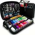 thumbnail image 2 of HLONK 100-Piece Sewing Kit with 24 Colors Threads  Needles & Accessories for Emergency Repairs  Travel Sewing Kit for Small Fixes, 2 of 7