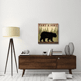 thumbnail image 2 of Global Gallery's 'Take a Hike Black Bear' By Ryan Fowler Stretched Canvas Wall Art, 2 of 4