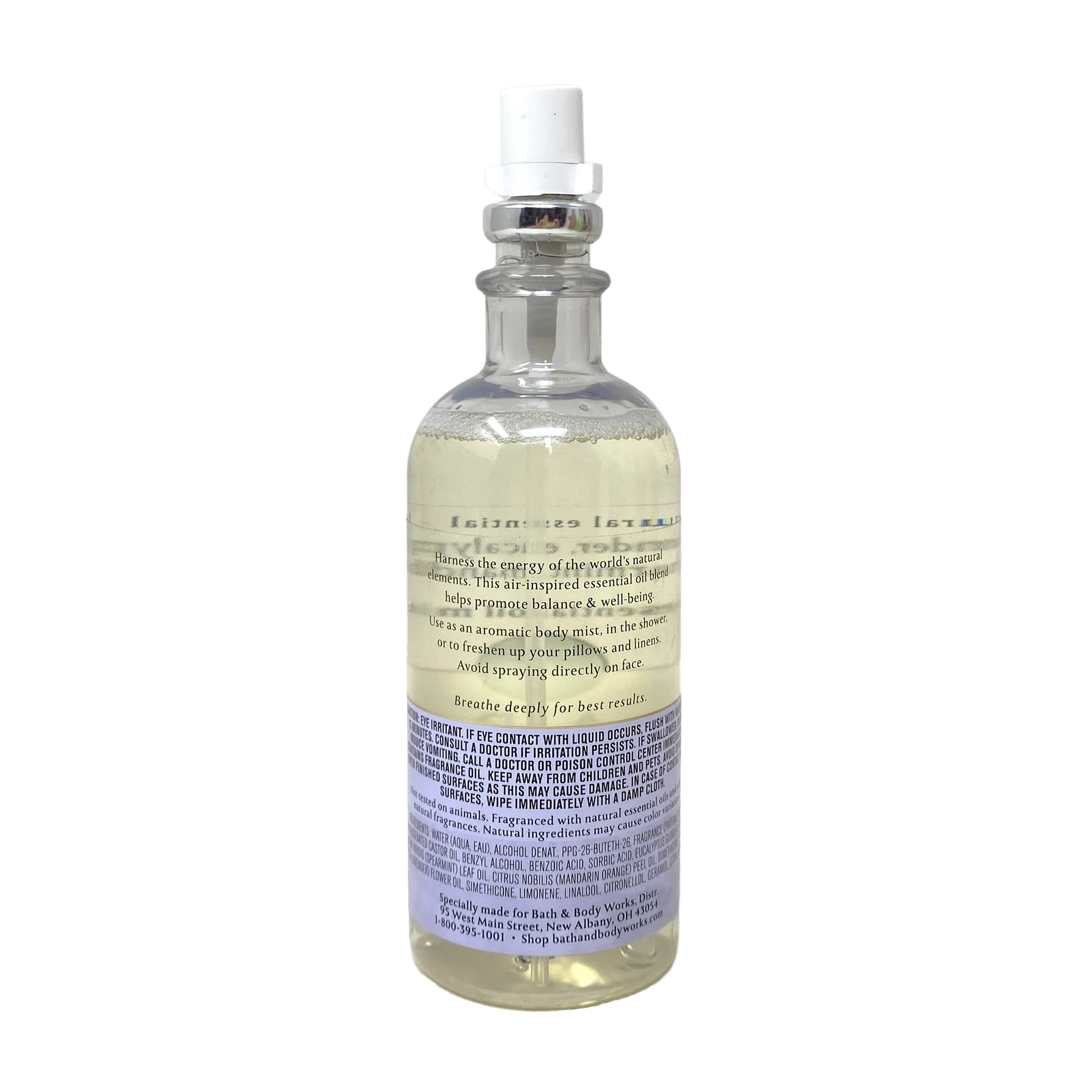 Bath & Body Works Aromatherapy Air Lavender, Eucalyptus, Spearmint, Mandarin 4 Essential Oil Mist