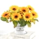 thumbnail image 5 of Ramo de flores de boda artificial Inicio Oficina de Oficina Floral Decoración Ceremonia Paño Seda Paño Falso Flower 2 Piezas Vogacara  HA6646-00B*2, 5 of 6